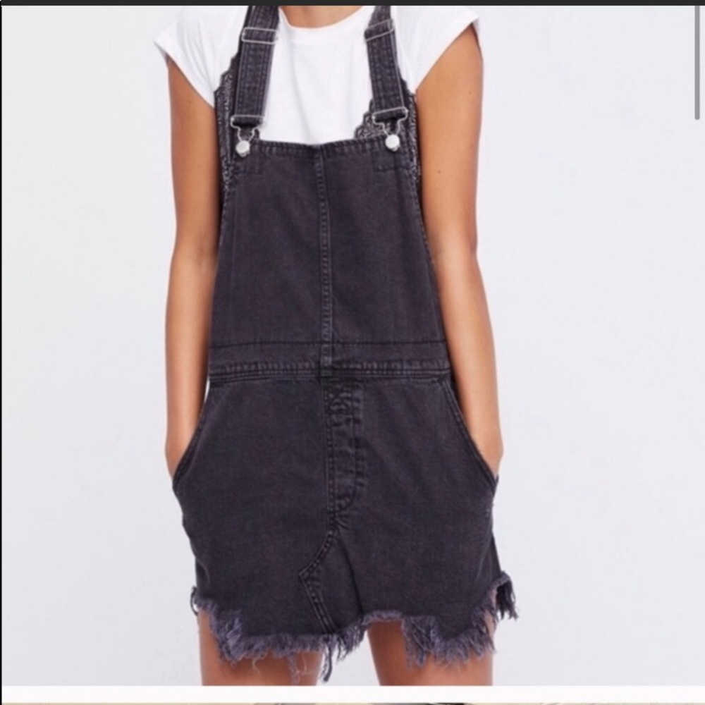 Free People denim overall dress